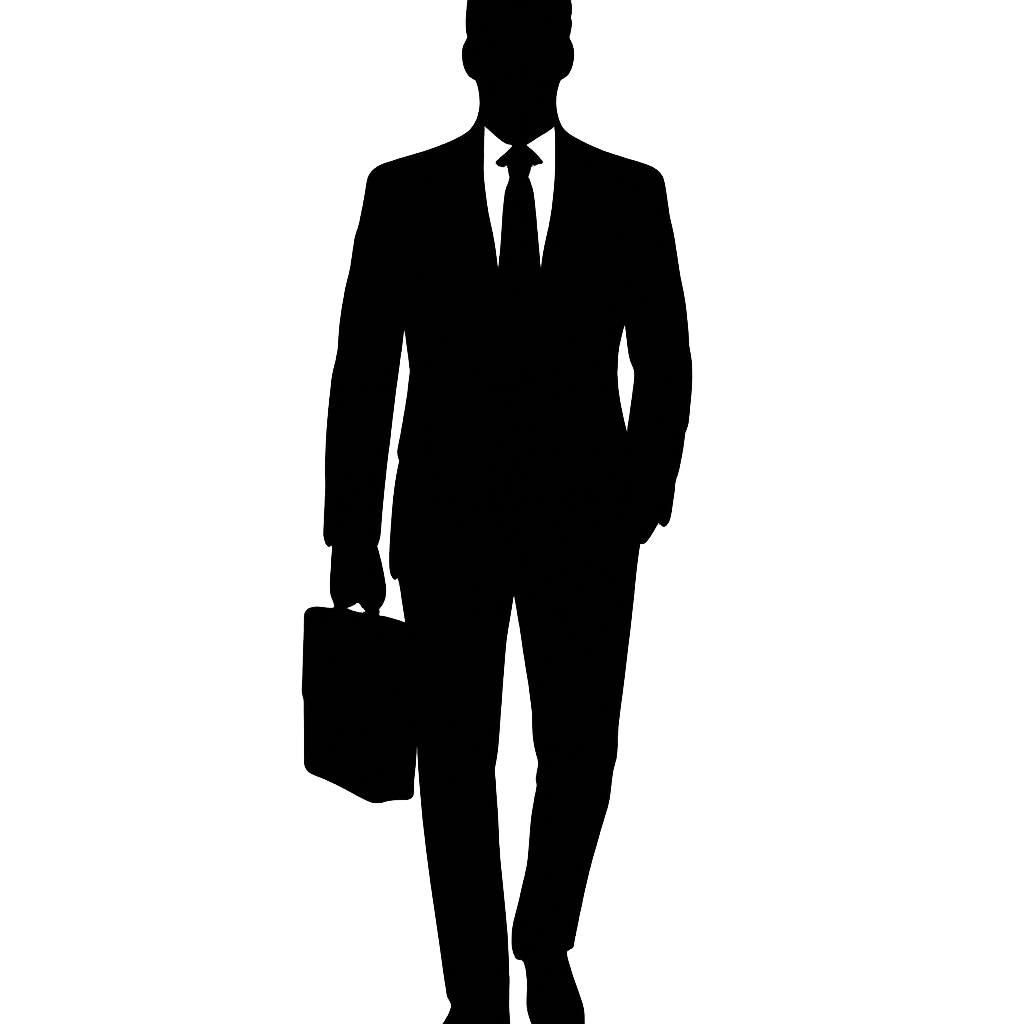 silhoutte of a business man-1