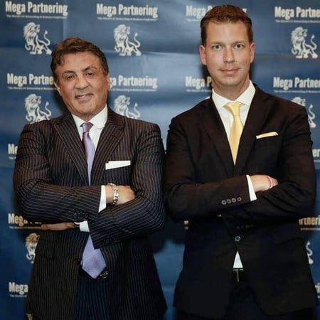 JT Foxx with Sylvester Stallone