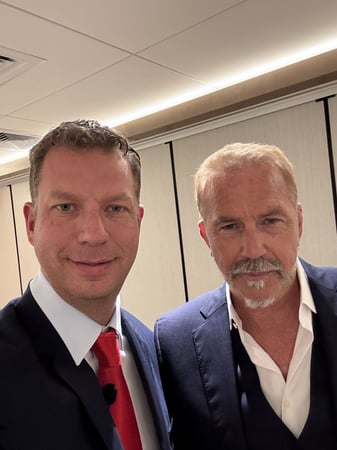 JT Foxx with Kevin Costner