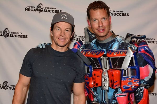 JT Foxx with Mark Wahlberg