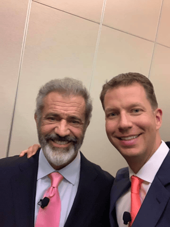JT Foxx with Mel Gibson