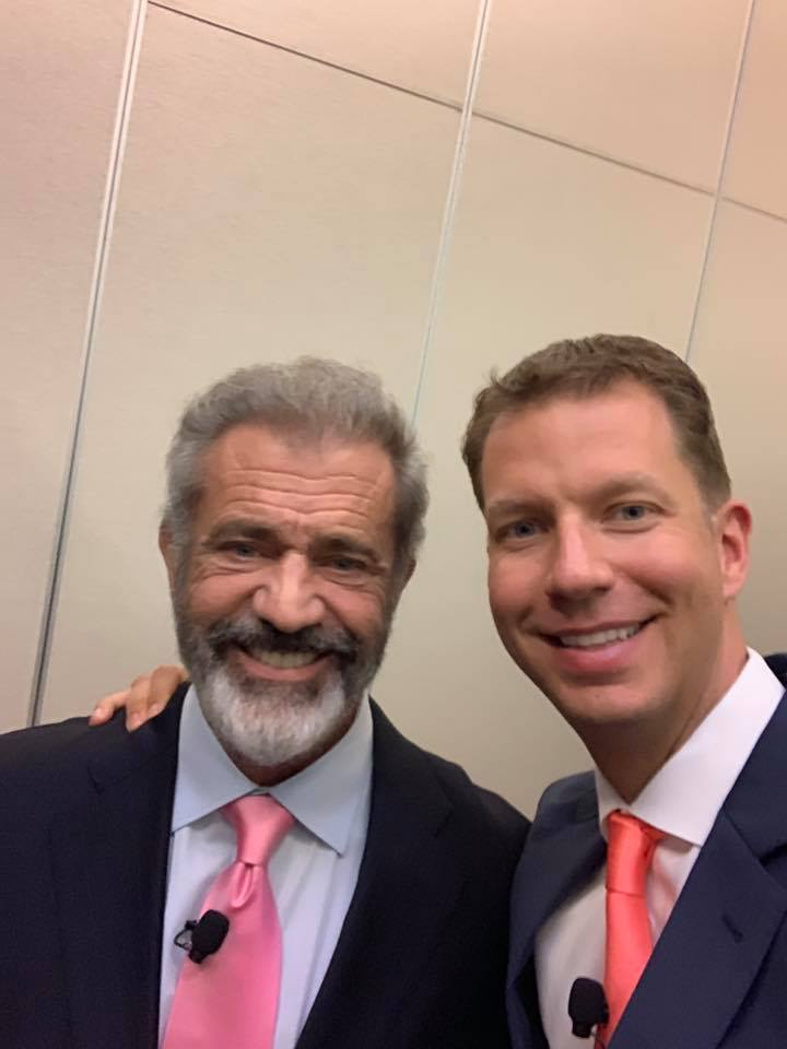 JT Foxx with Mel Gibson