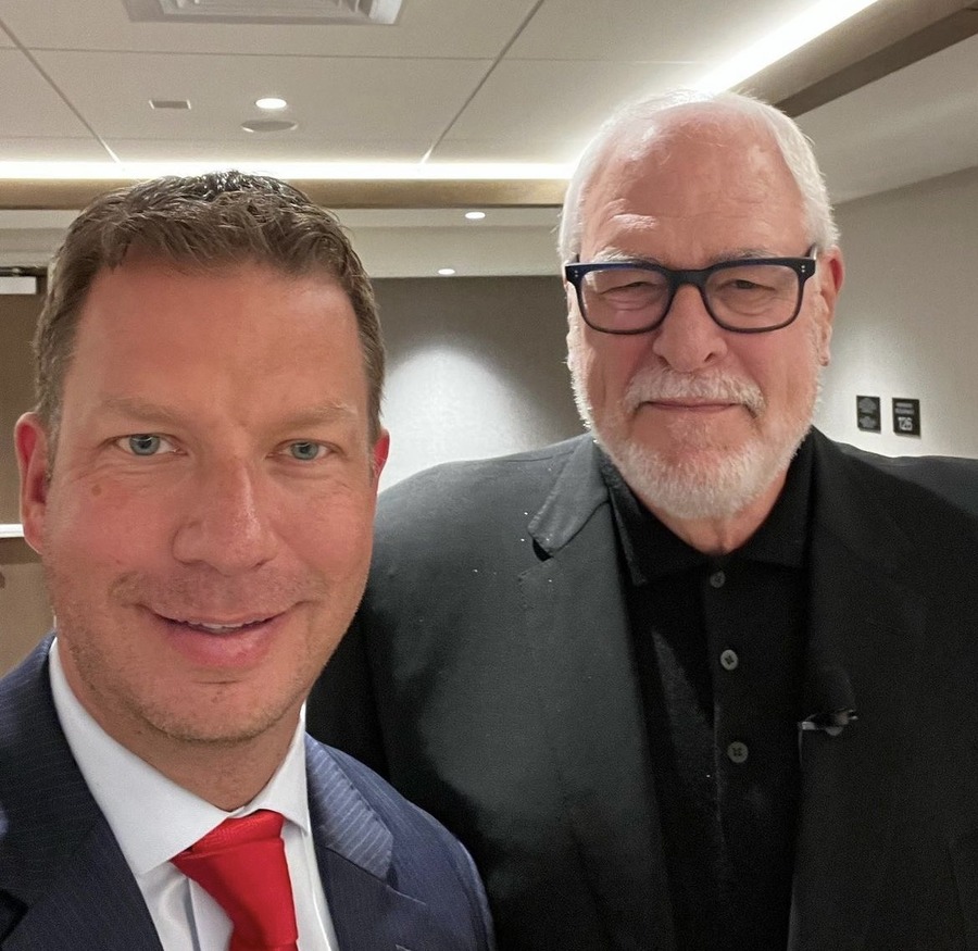 JT Foxx with Phil Jackson