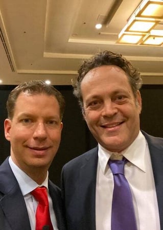 JT Foxx with Vince Vaughn