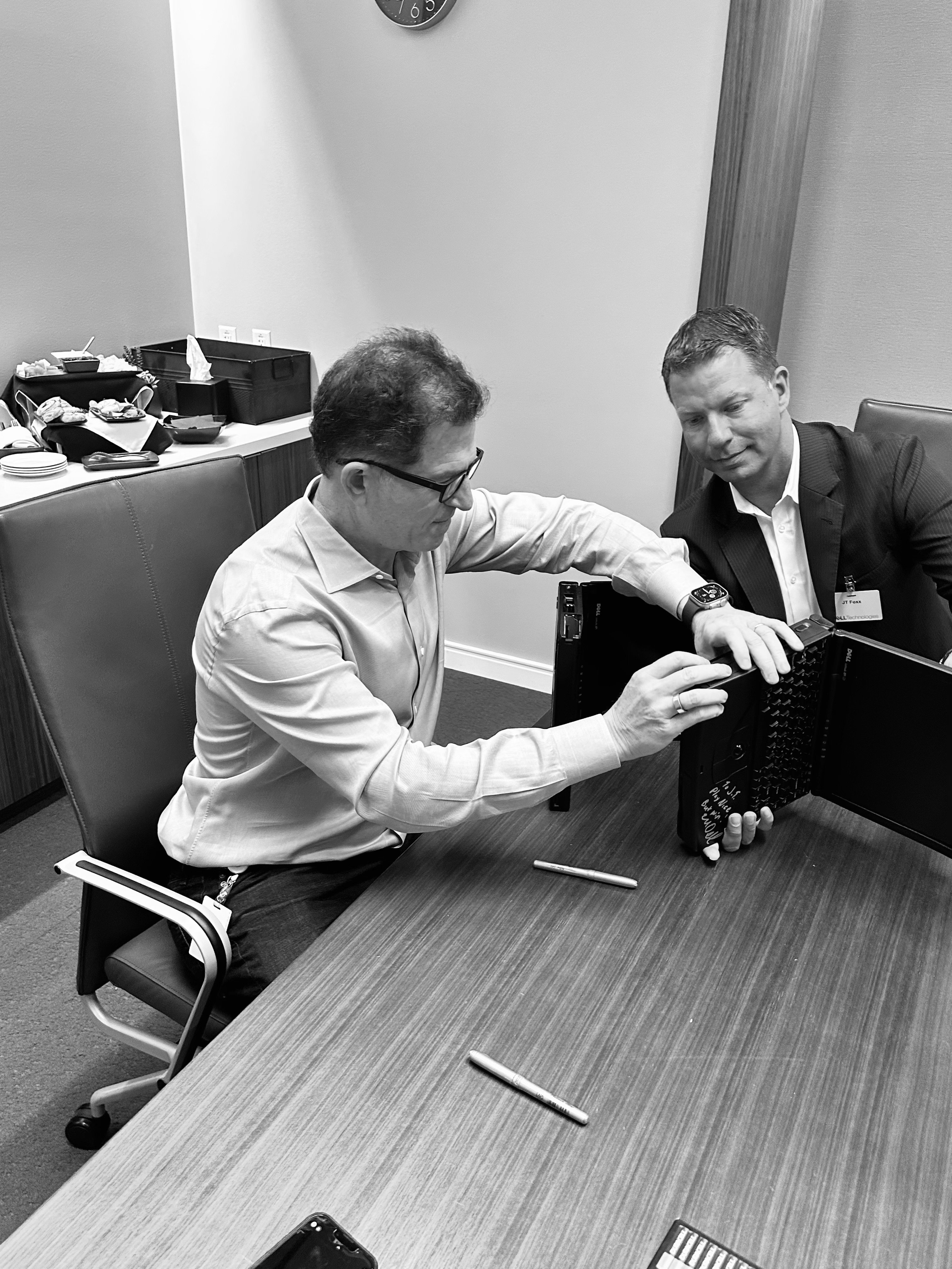 JT Foxx and Michael Dell